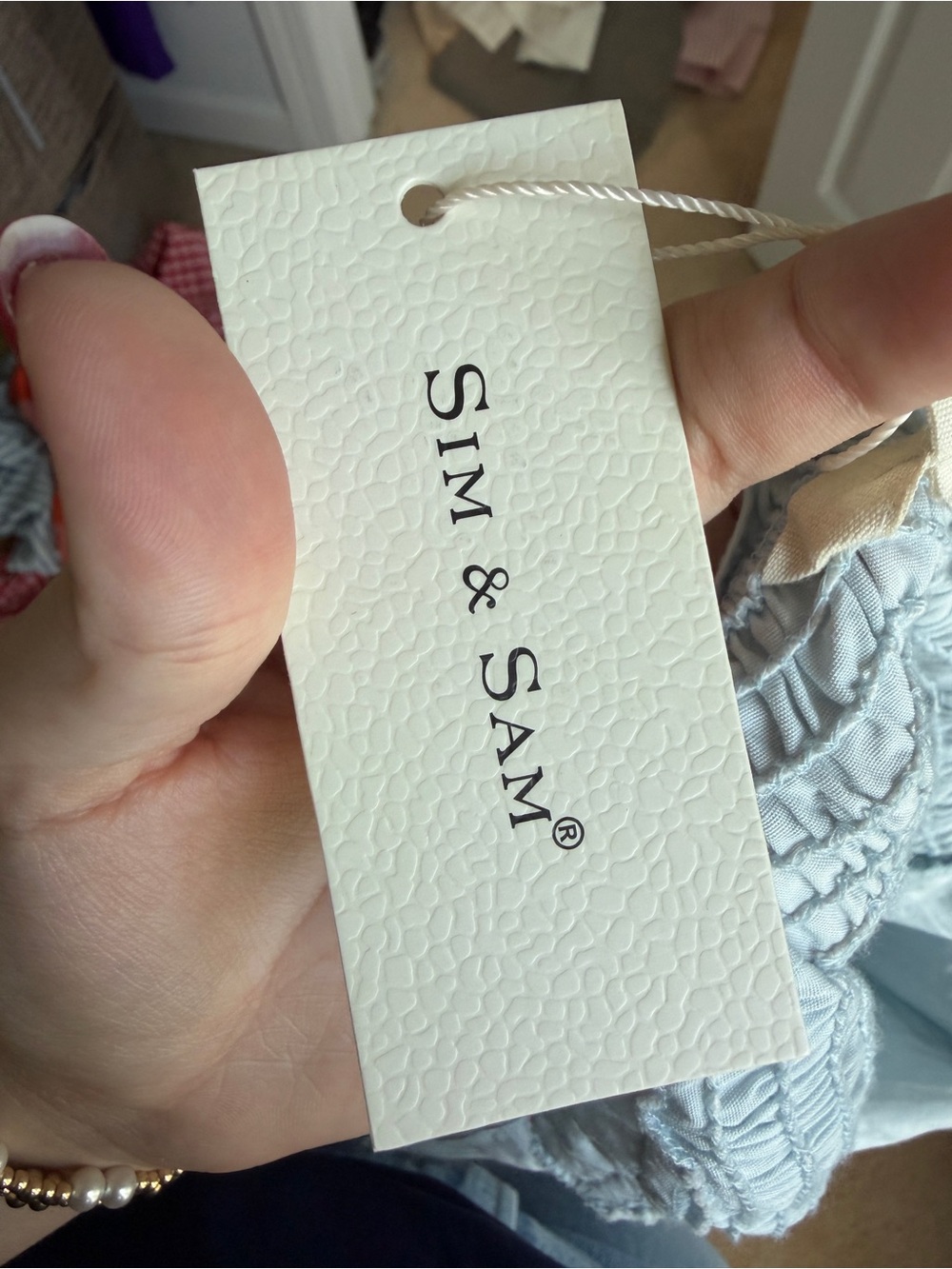 T.J.Maxx Light Blue Puff Sleeve Dress - Picture 6 of 6